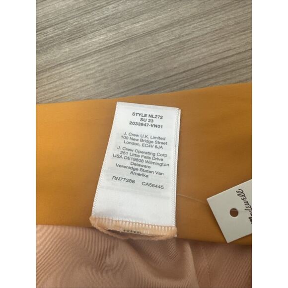 Madewell Scrunchy-Strap Square Neck Bikini Swim Top Ochre Fresco Size XS NL272 - Picture 7 of 7